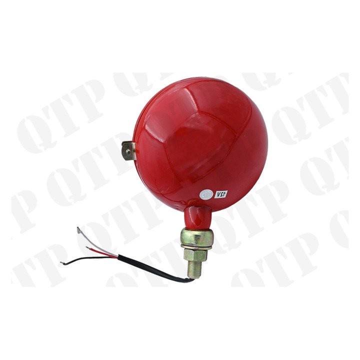 Reflektor przedni czerwony 35 RH z gładkim kloszem i wąskim tyłem