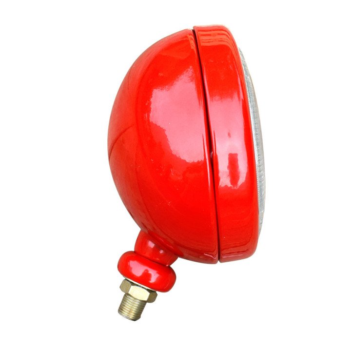 Reflektor przedni czerwony 35 LH z gładkim kloszem i głębokim tyłem