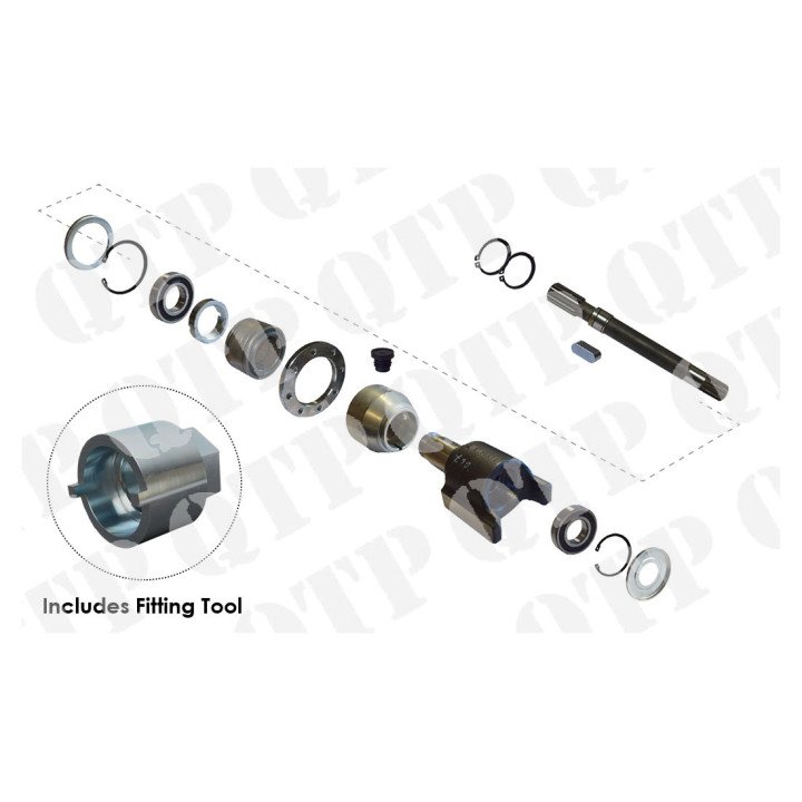 Zestaw wału napędowego przedniej osi