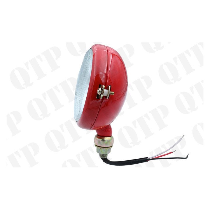 Reflektor przedni czerwony 35 LH z gładkim kloszem i wąskim tyłem