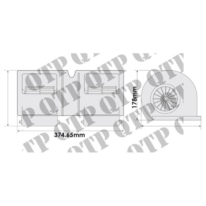 Obudowa dmuchawy kabiny wentylatora