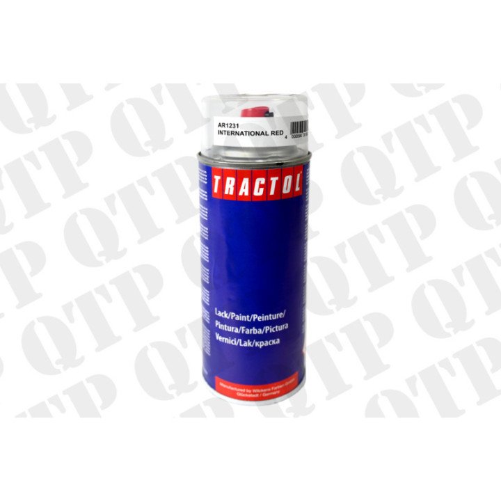 Puszka z aerozolem w kolorze czerwonym