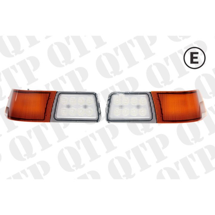 Narożne światło robocze LED w kolorze bursztynowym, lewe i prawe