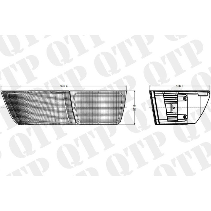 Narożne światło robocze LED w kolorze bursztynowym, lewe i prawe